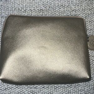 Elegant Metallic Gold Makeup Bag 6 x 7 inches